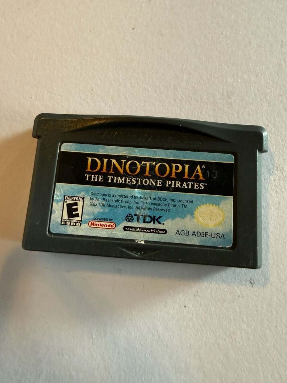 Nintendo Game Boy Advance Dinotopia The Timestone Pirates GBA